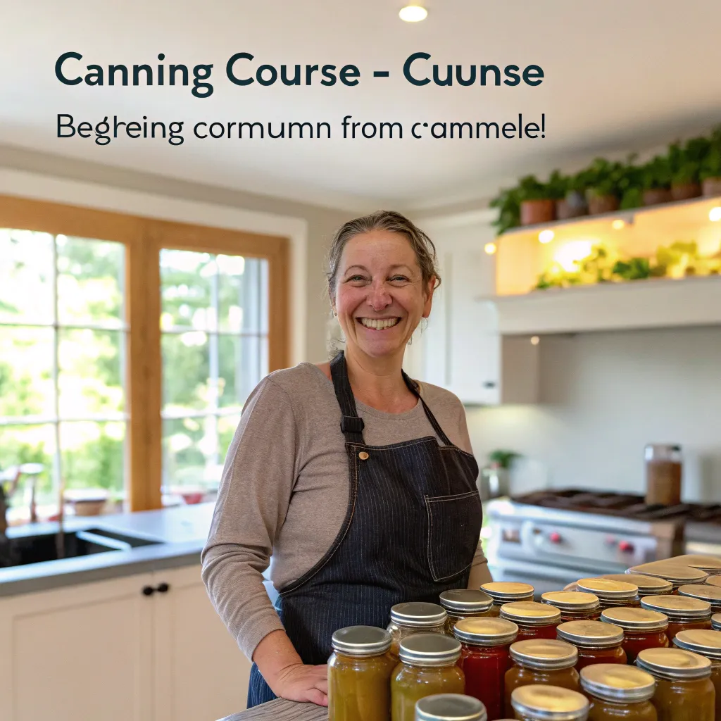Customer smiling after canning course